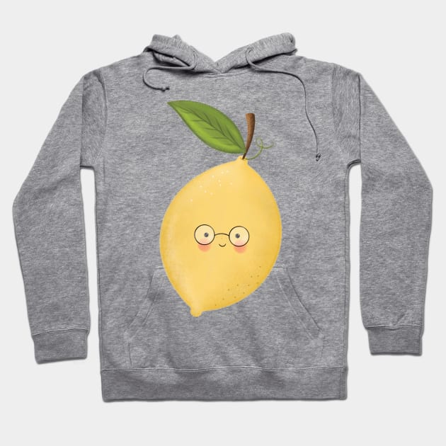 Happy Lemon Hoodie by The Pretty Pink Studio